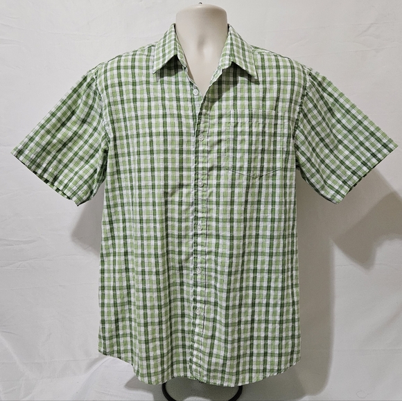 James Tattersall Button-Down Short Sleeve Checkered Shirt - Picture 9 of 12